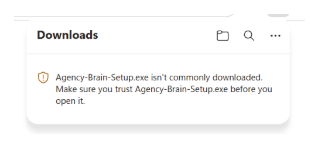 Edge: file isn't commonly downloaded